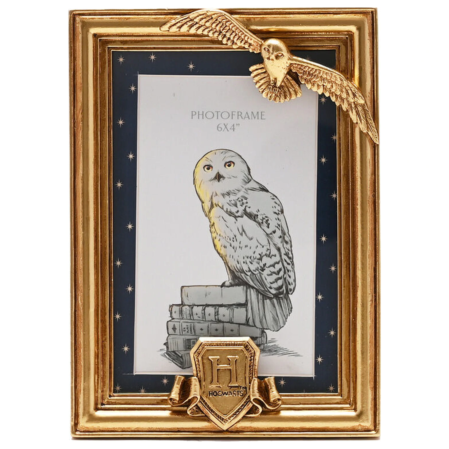 Harry Potter Hedwig gold photo frame product photo