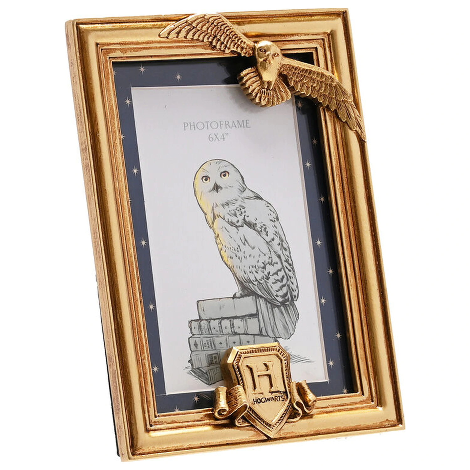 Harry Potter Hedwig gold photo frame product photo