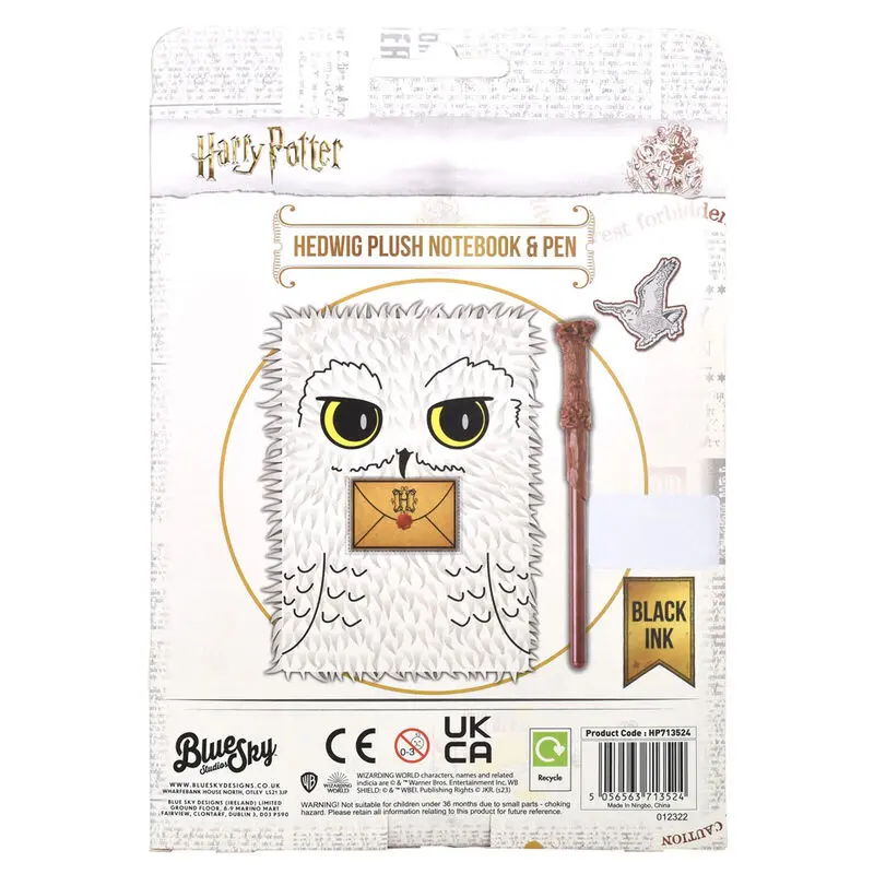 Harry Potter Hedwig notebook + pen termékfotó