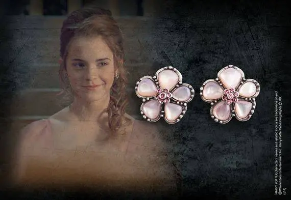 Harry Potter Replica 1/1 Hermione Granger´s Yule Ball Earrings (silver plated) product photo