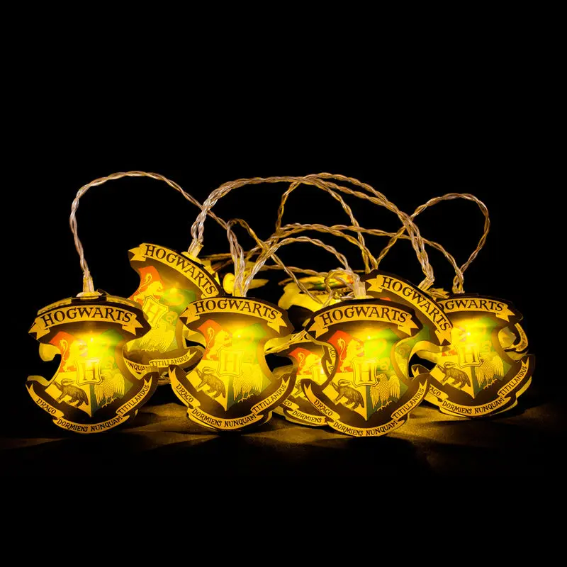 Harry Potter String Lights Hogwarts Crests product photo