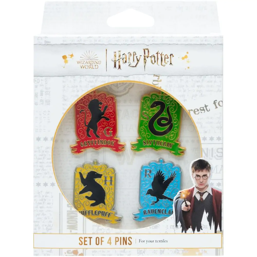 Harry Potter Hogwarts 4 pin set product photo