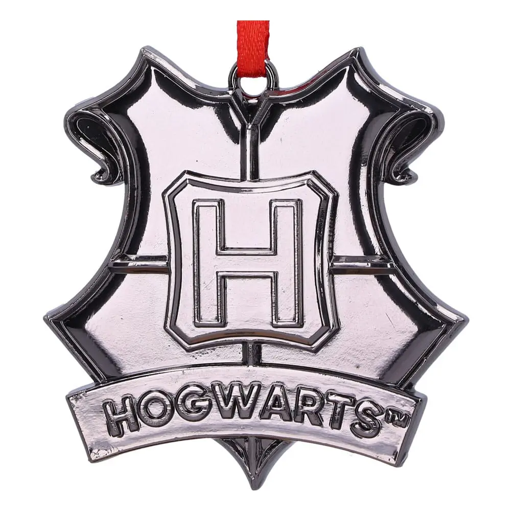 Harry Potter Hanging Tree Ornament Hogwarts Crest (Silver) 6 cm product photo