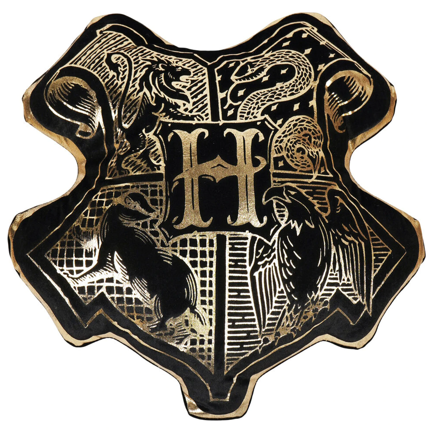 Harry Potter Hogwarts Crest velvet cushion product photo