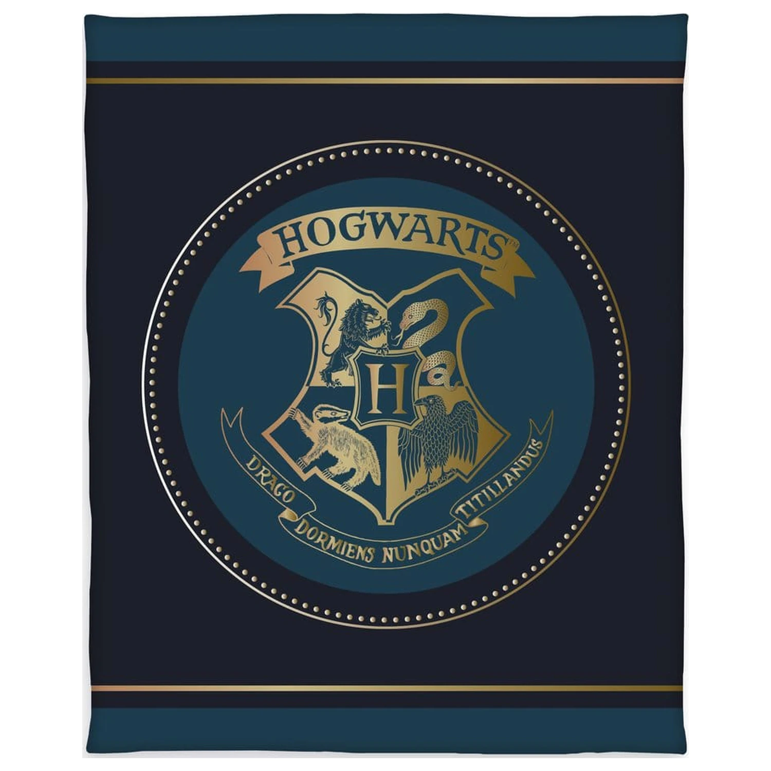 Harry Potter Fleece Blanket Hogwarts Crest 130 x 160 cm product photo