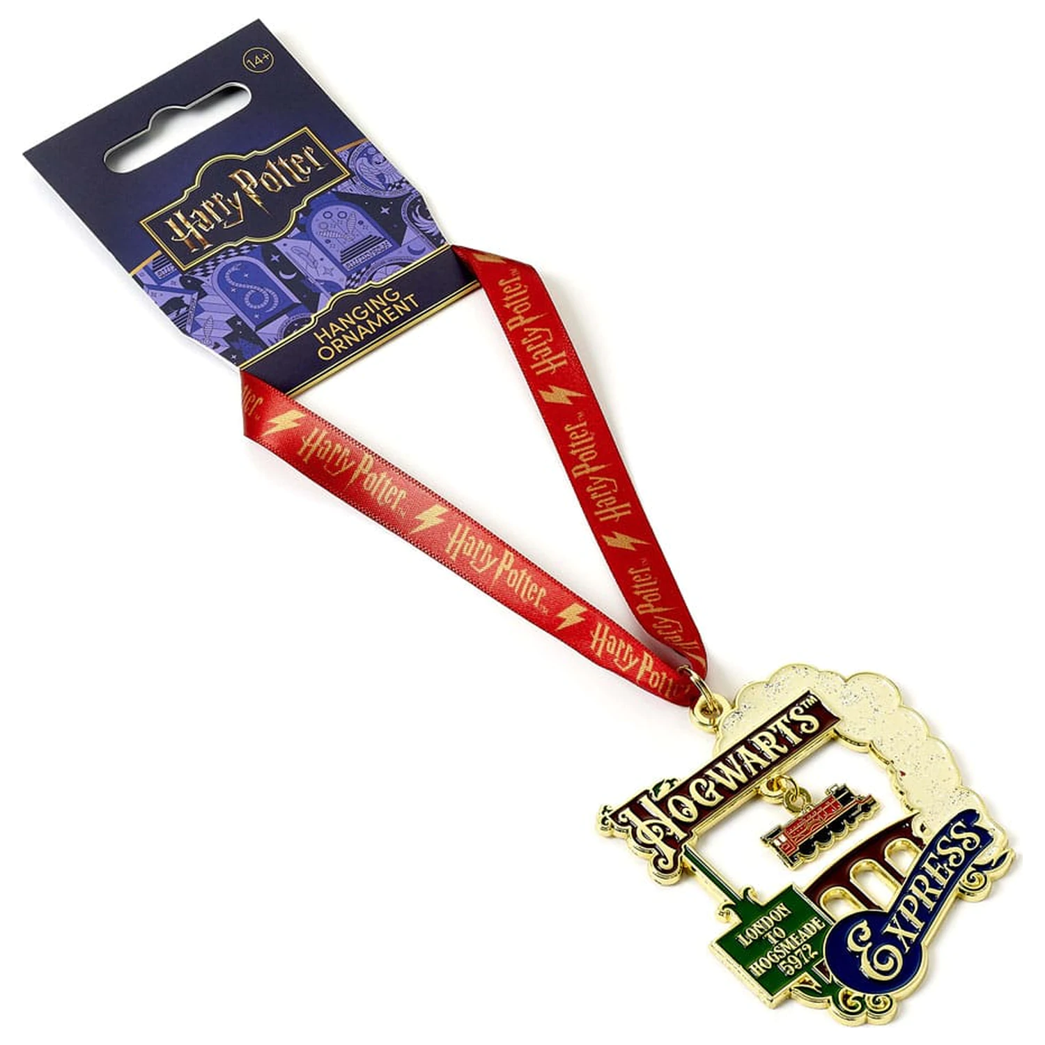 Harry Potter tree ornament Hogwarts Express (Golden Tone) product photo