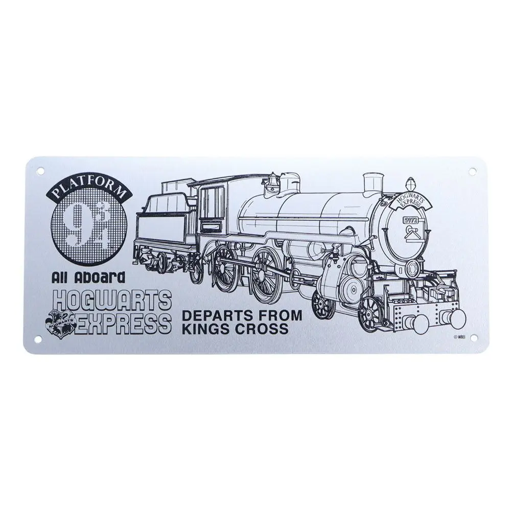 Harry Potter Tin Sign Hogwarts Express Schematic product photo