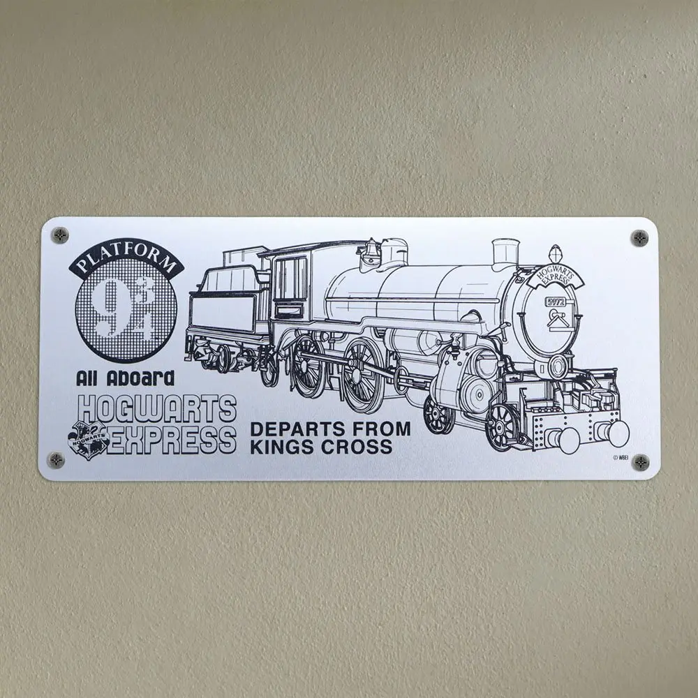 Harry Potter Tin Sign Hogwarts Express Schematic product photo