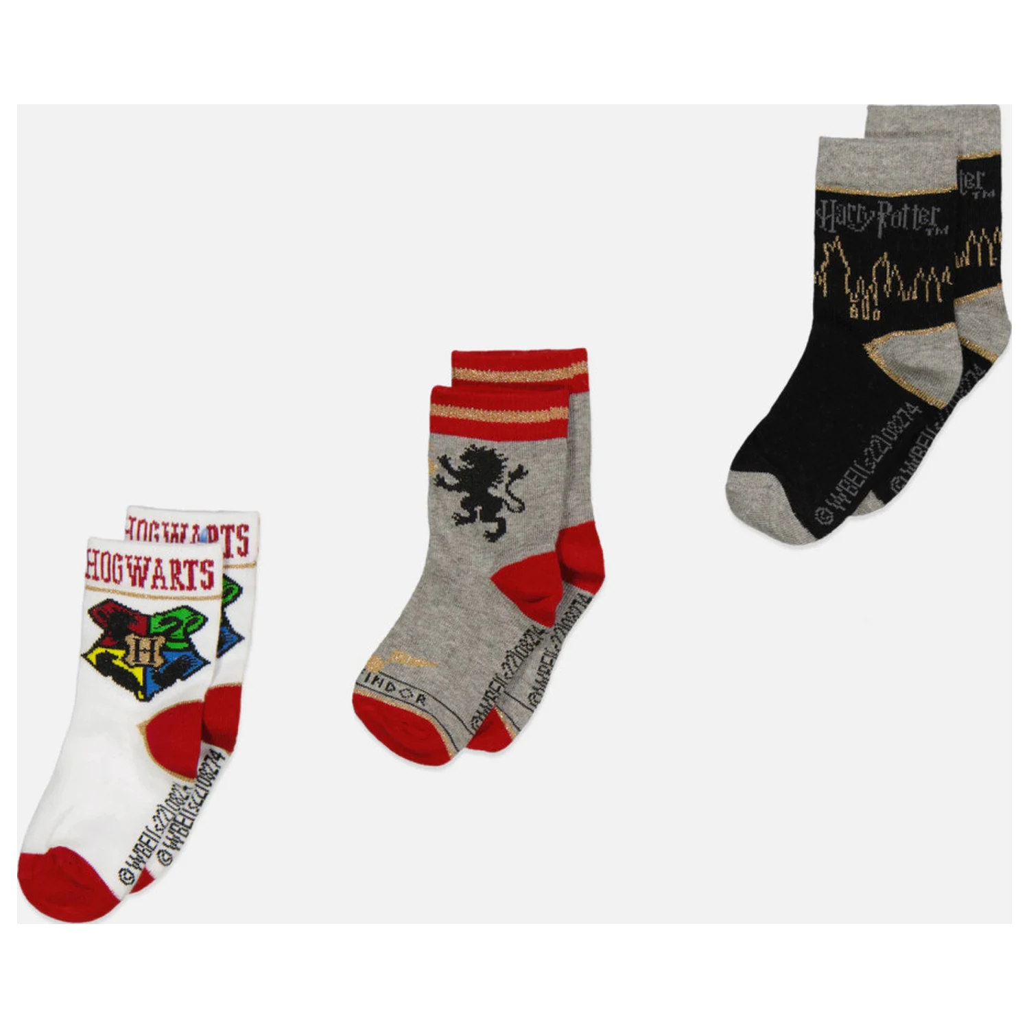Harry Potter Hogwarts Kids' Socks 27/30 product photo