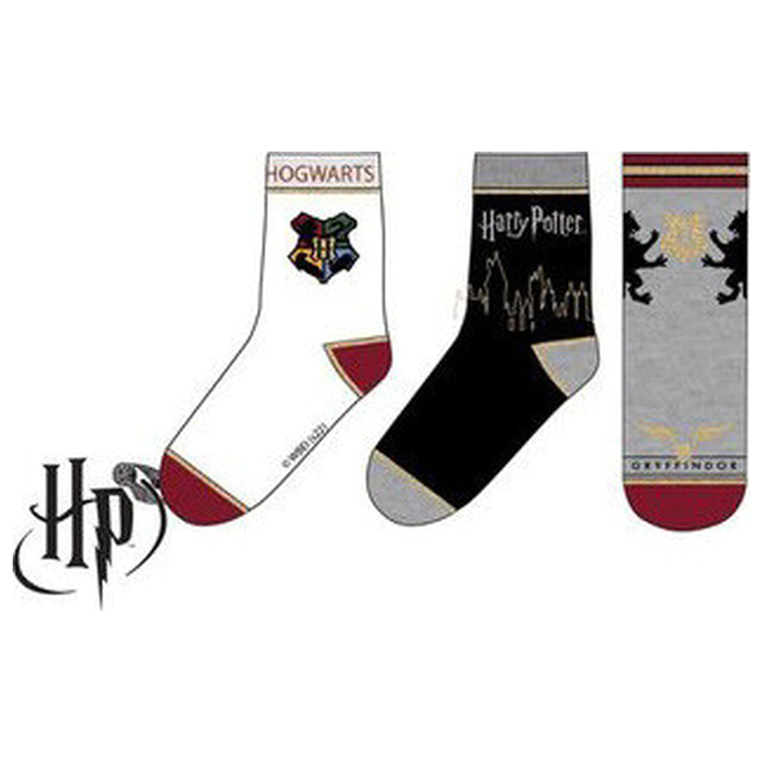 Harry Potter Hogwarts Kids' Socks 27/30 product photo