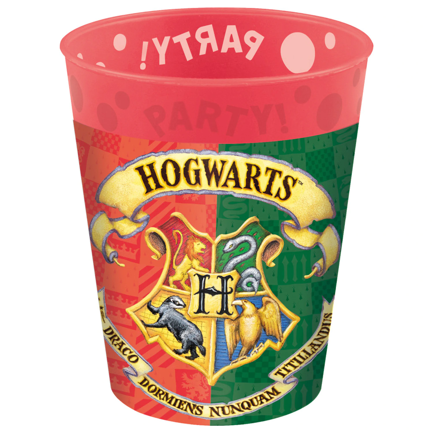 Harry Potter Hogwarts Houses micro premium plastic cup set of 4, 250 ml product photo