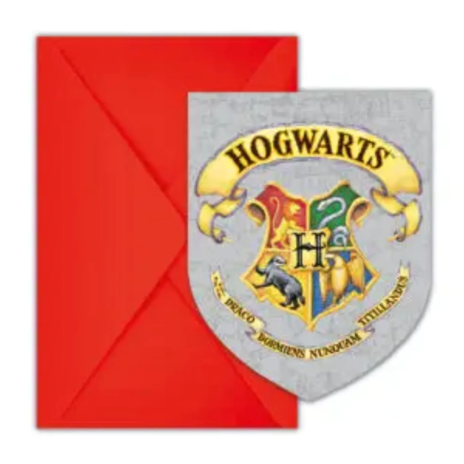 Harry Potter Hogwarts Houses Party Invitation 6 pcs FSC product photo
