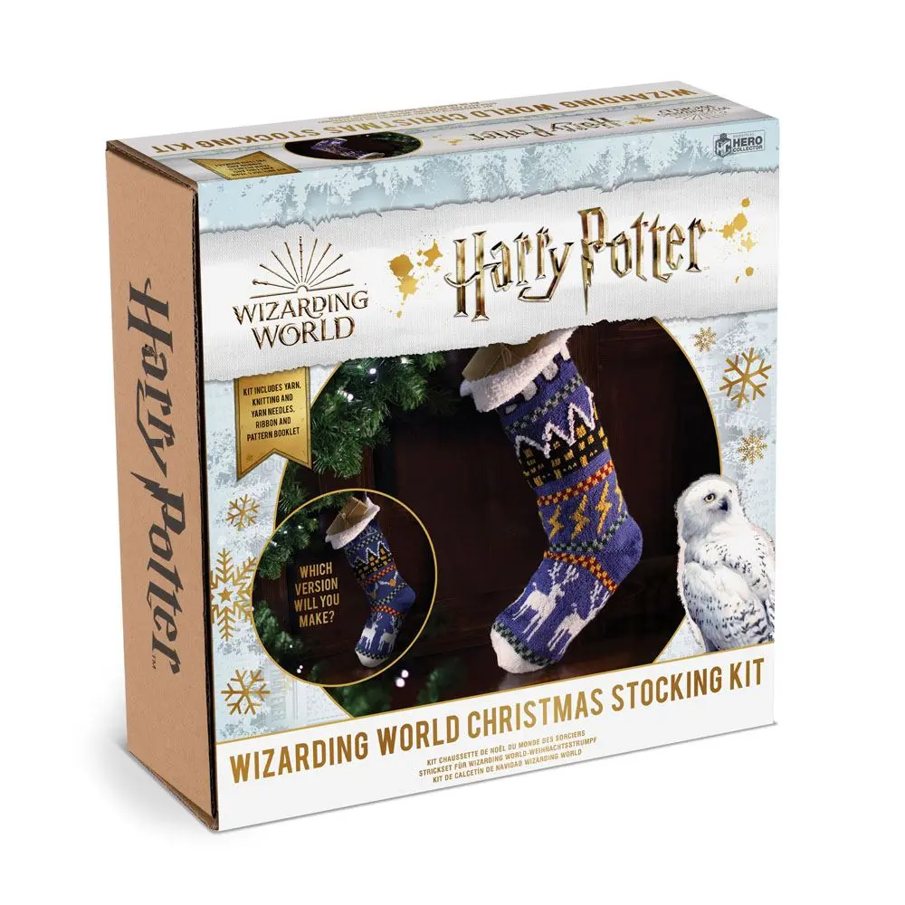 Harry Potter Knitting Kit Christmas Stocking Hogwarts product photo