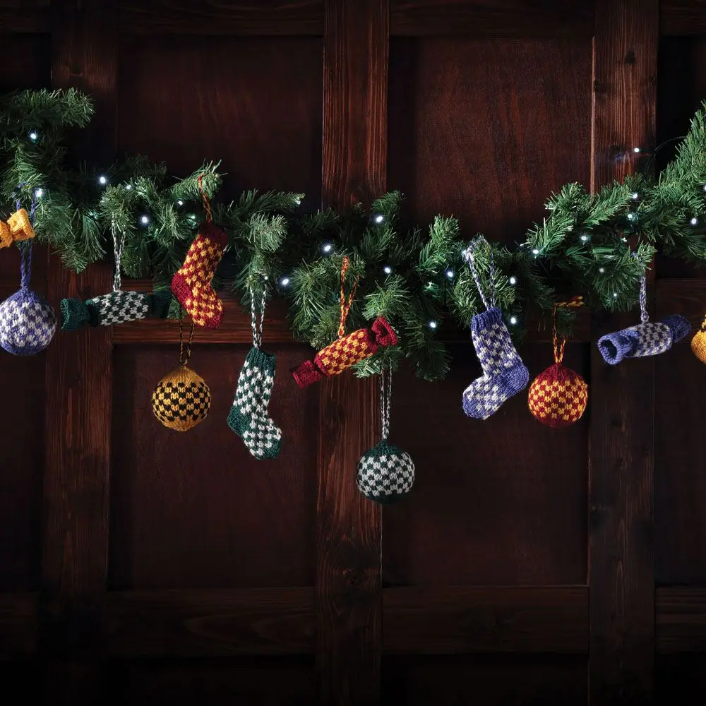 Harry Potter Knitting Kit Christmas Stocking Hogwarts product photo