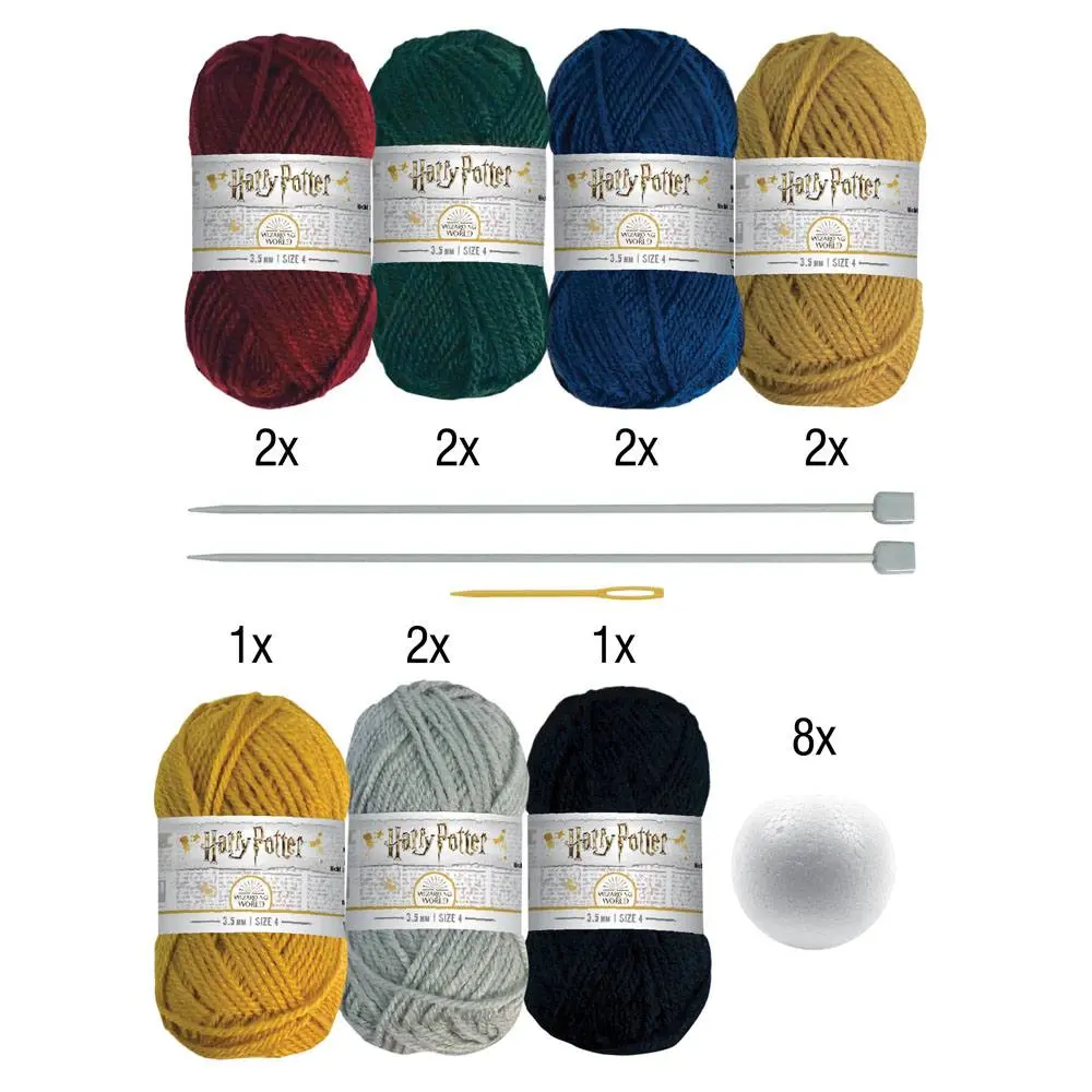 Harry Potter Knitting Kit Christmas Stocking Hogwarts product photo