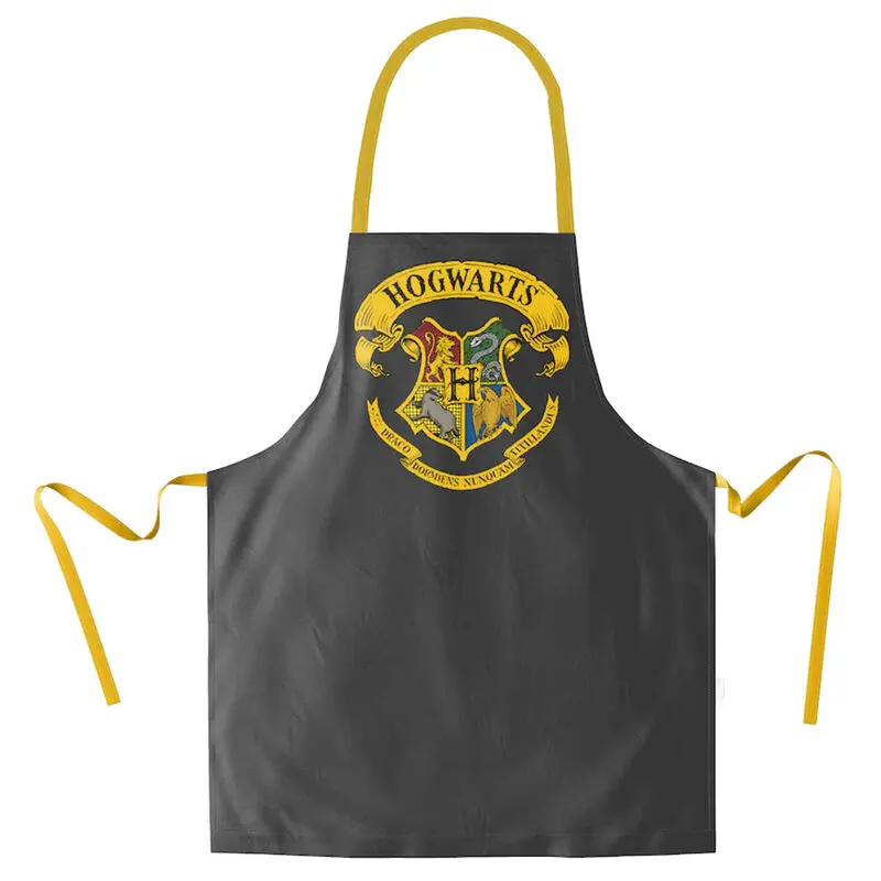 Harry Potter cooking apron Hogwarts Logo Black termékfotó