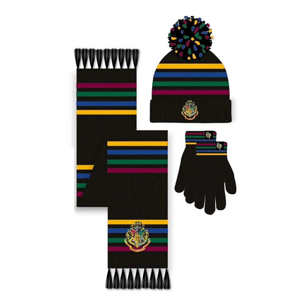 Harry Potter Beanie &amp; Scarf Set Hogwarts product photo