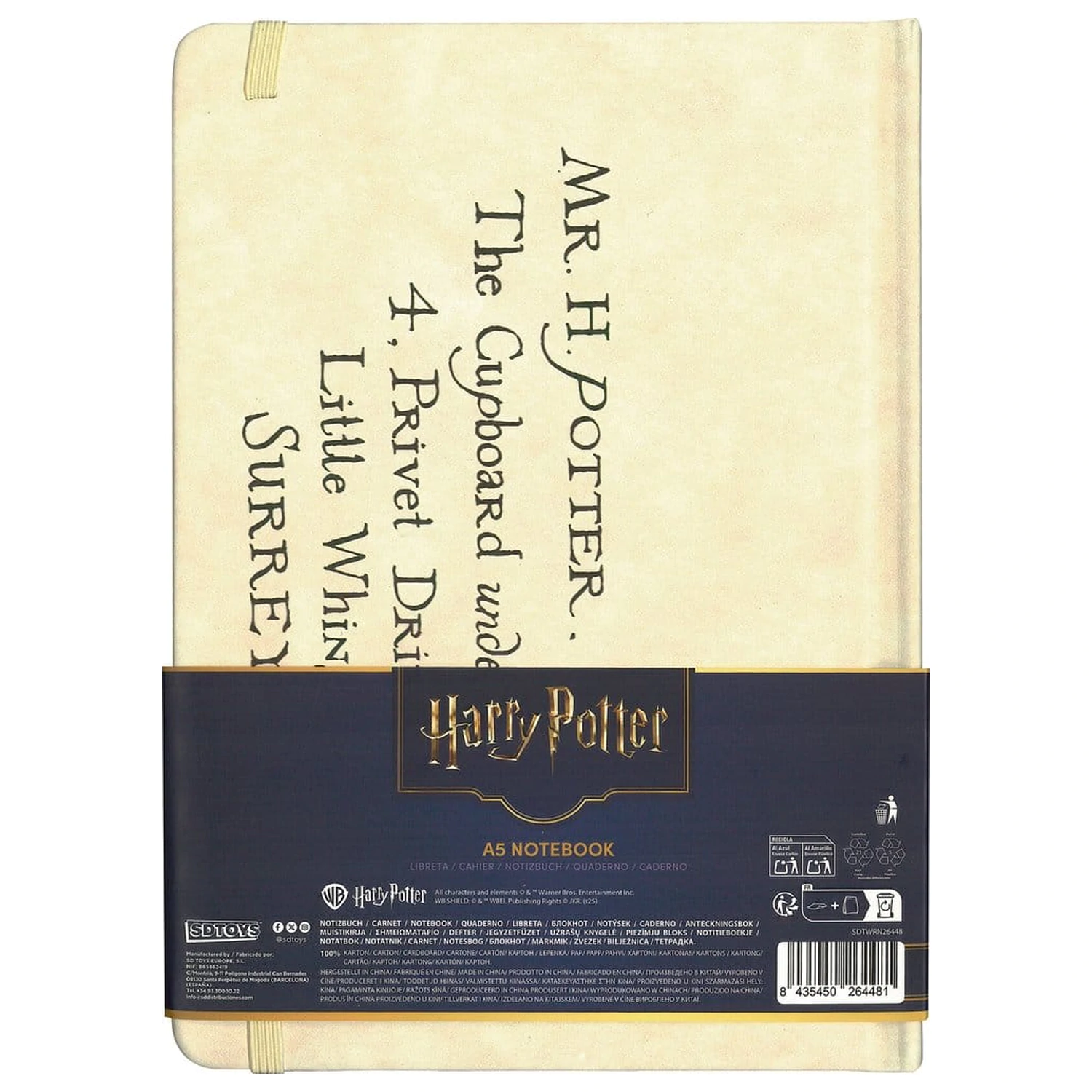 Harry Potter Hardcover Notebook Hogwarts Letter 21 cm product photo