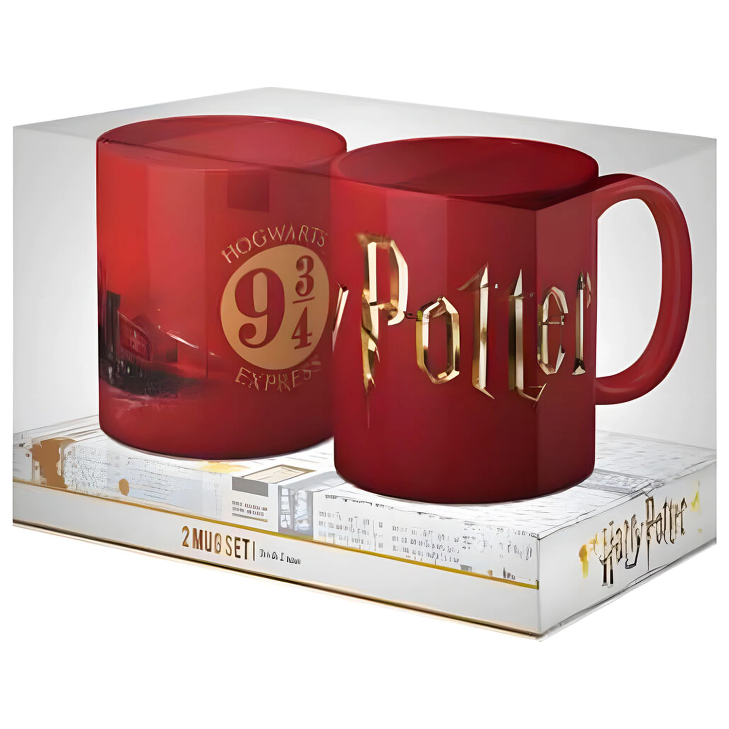 Harry Potter Hogwarts logo mugs set product photo