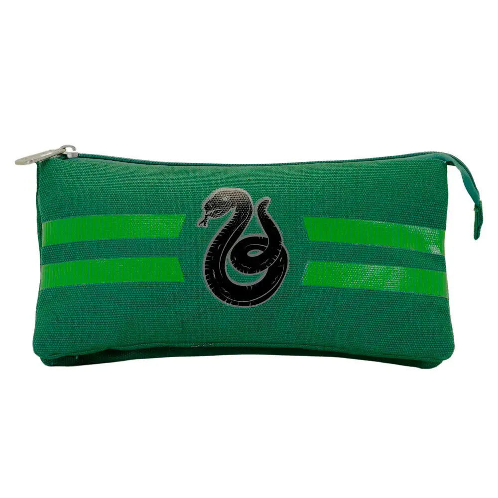 Harry Potter Hogwarts Slytherin triple pencil case product photo