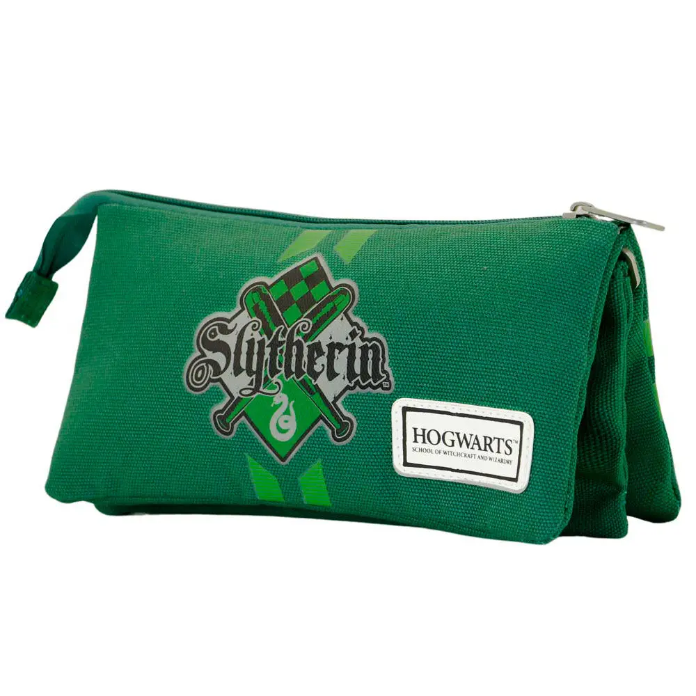 Harry Potter Hogwarts Slytherin triple pencil case product photo