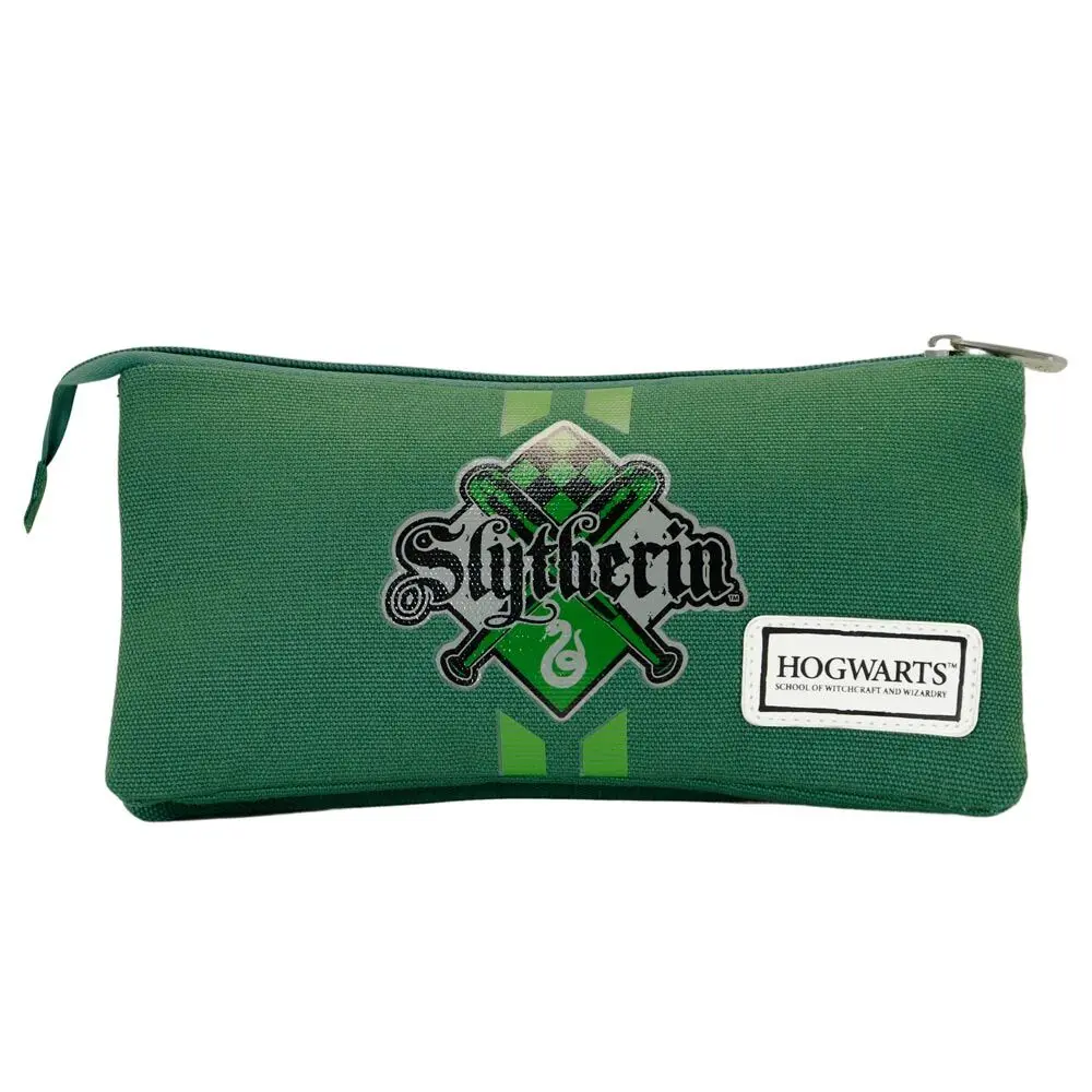 Harry Potter Hogwarts Slytherin triple pencil case product photo