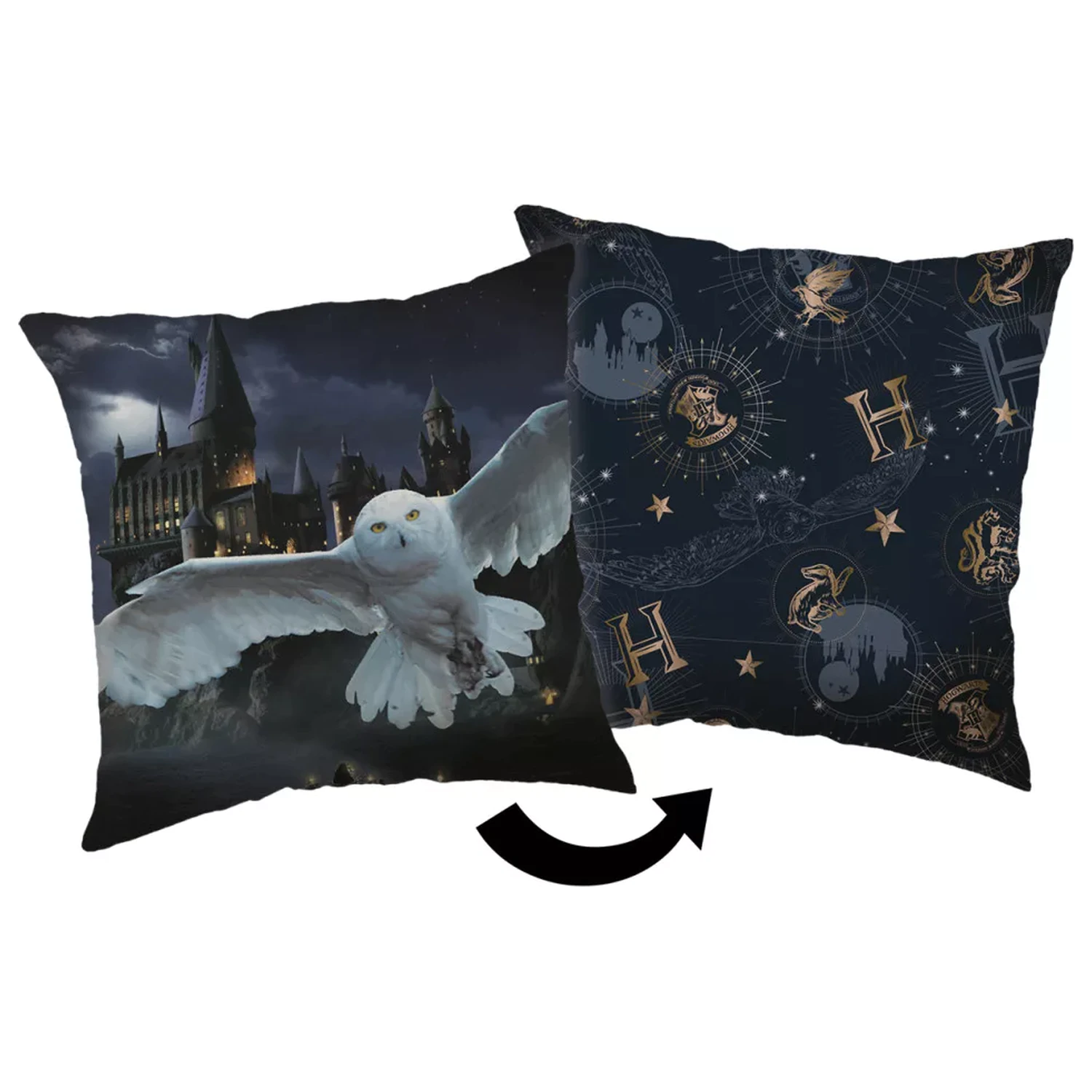 Harry Potter Hogwarts Night cushion, decorative pillow product photo