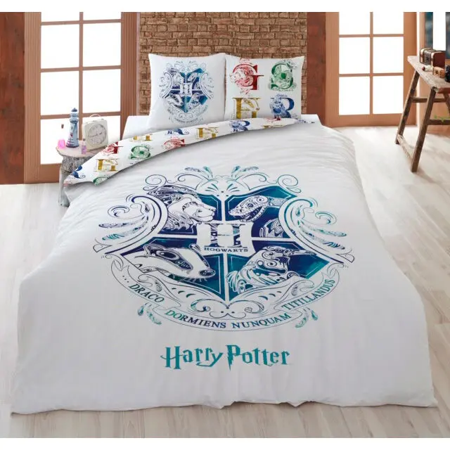 Harry Potter Hogwarts cotton duvet cover bed 135cm product photo