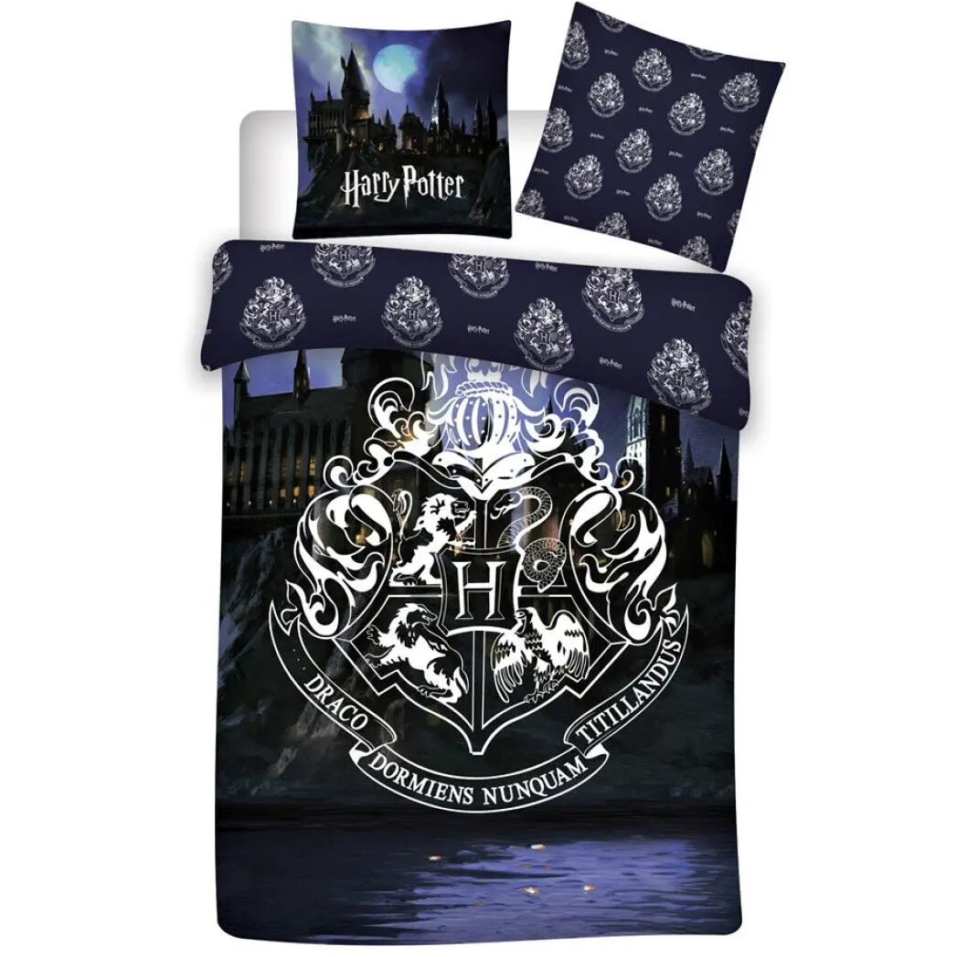 Harry Potter Hogwarts cotton duvet cover bed 135cm product photo