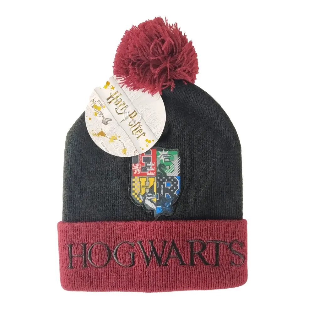 Harry Potter Hogwarts pompom hat product photo
