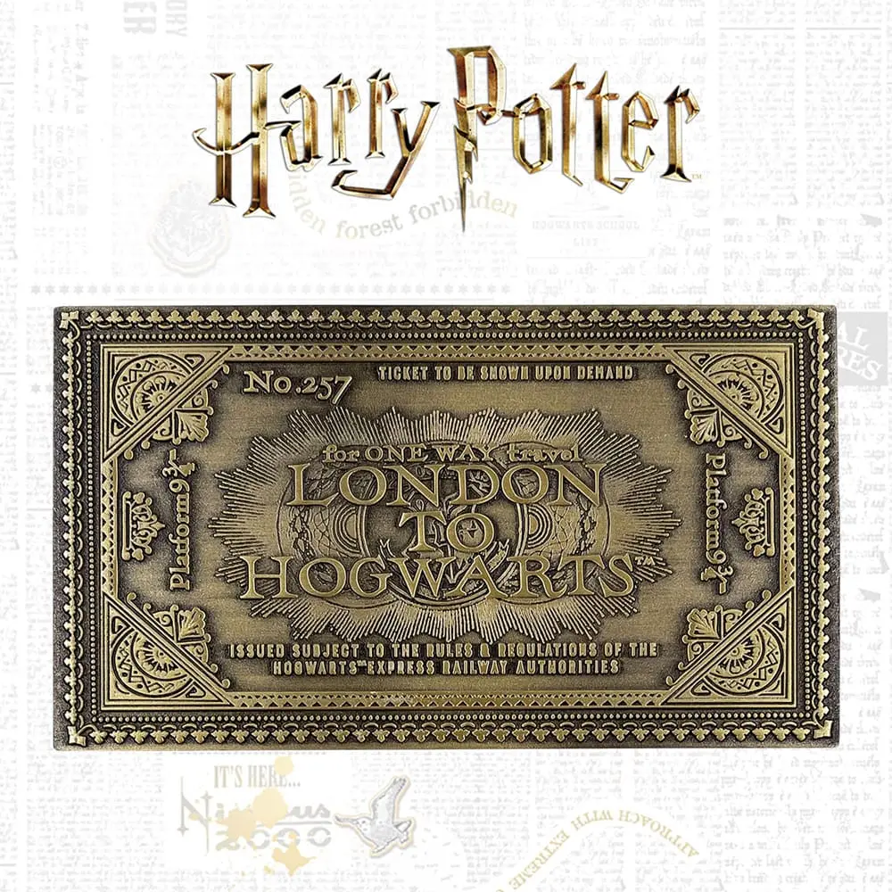 Harry Potter Replica Hogwarts Train Ticket Limited Edition termékfotó