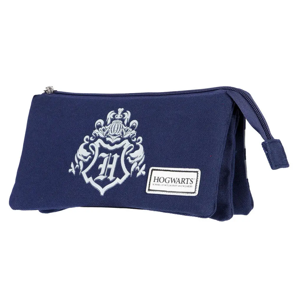 Harry Potter Pencil Case Hogwarts Logo Blue termékfotó