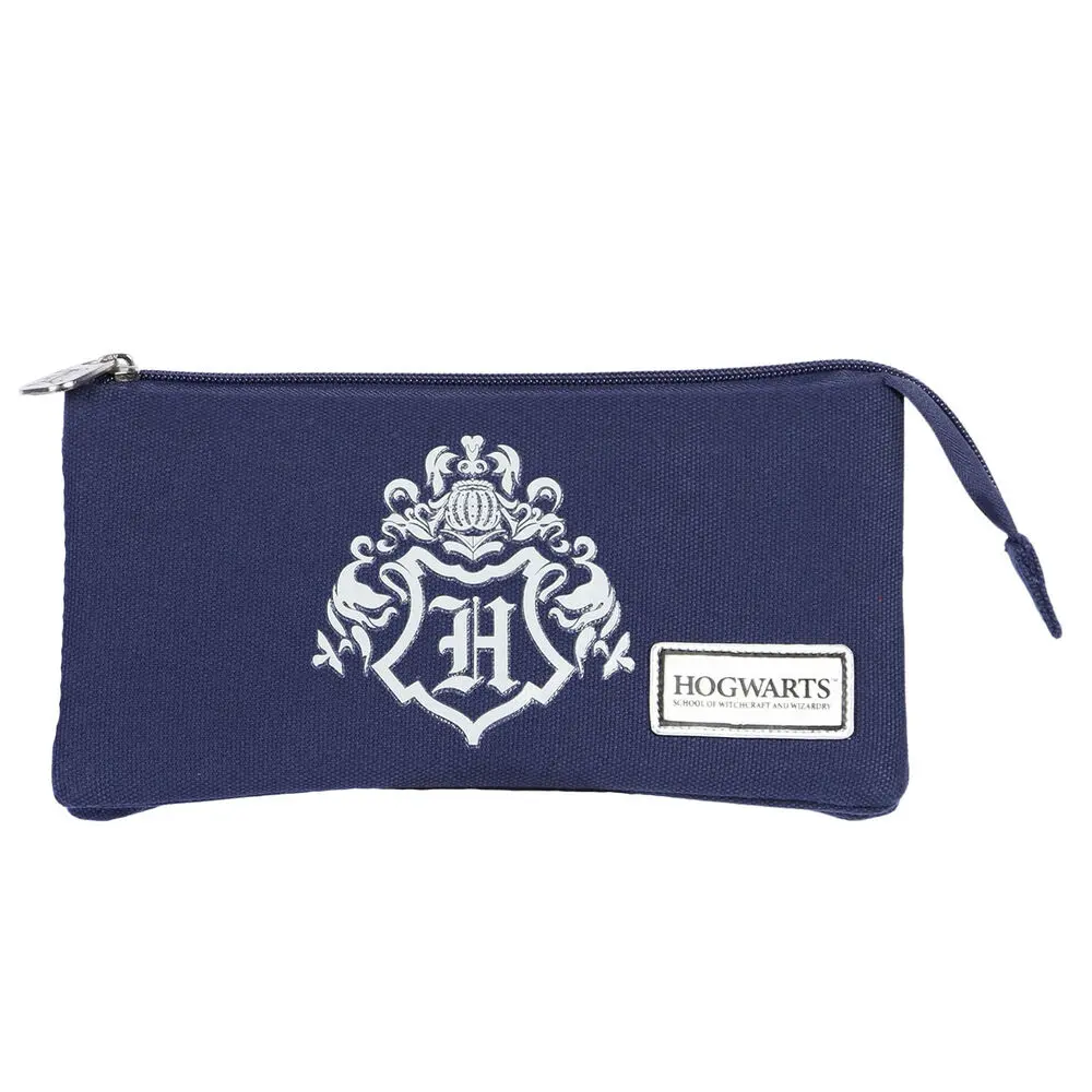 Harry Potter Pencil Case Hogwarts Logo Blue termékfotó