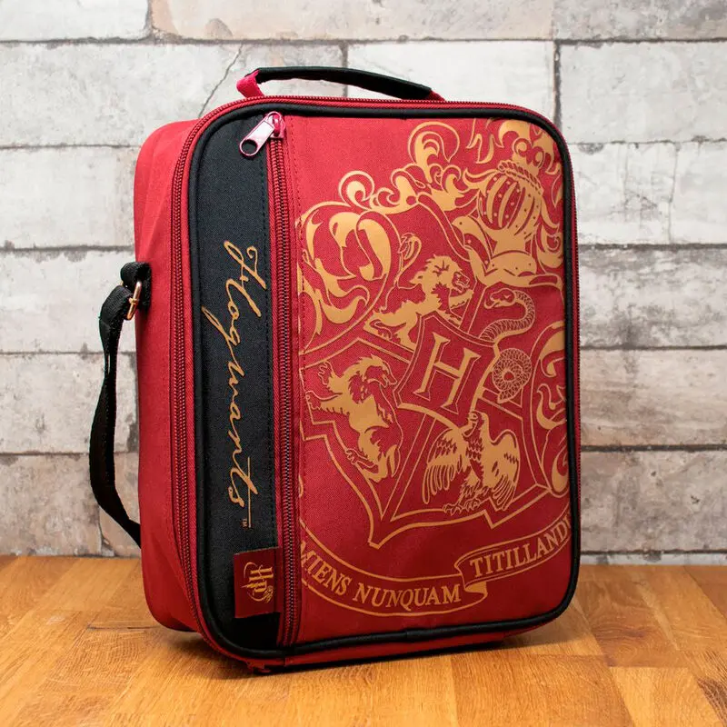 Harry Potter Deluxe Lunch Bag (Burgundy) Crest product photo