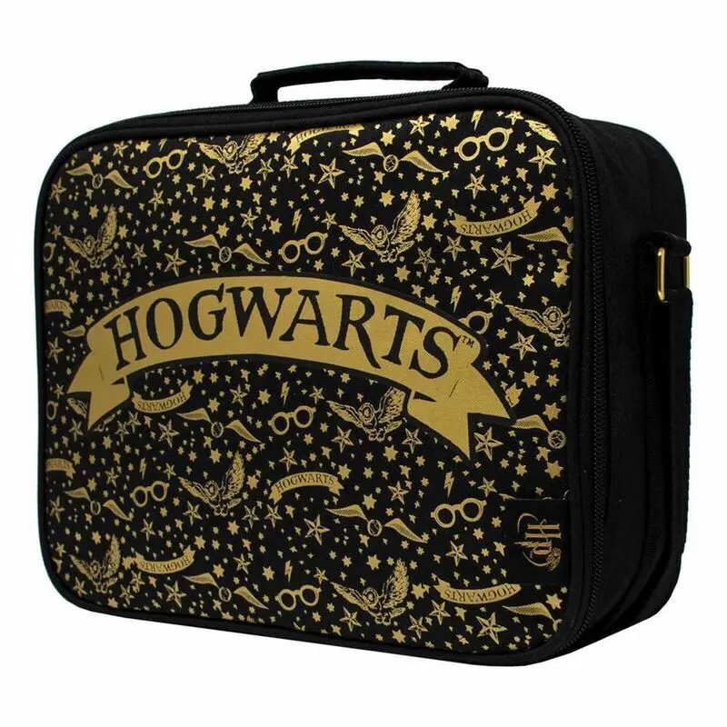 Harry Potter Lunch Bag Hogwarts Black &amp; Gold product photo