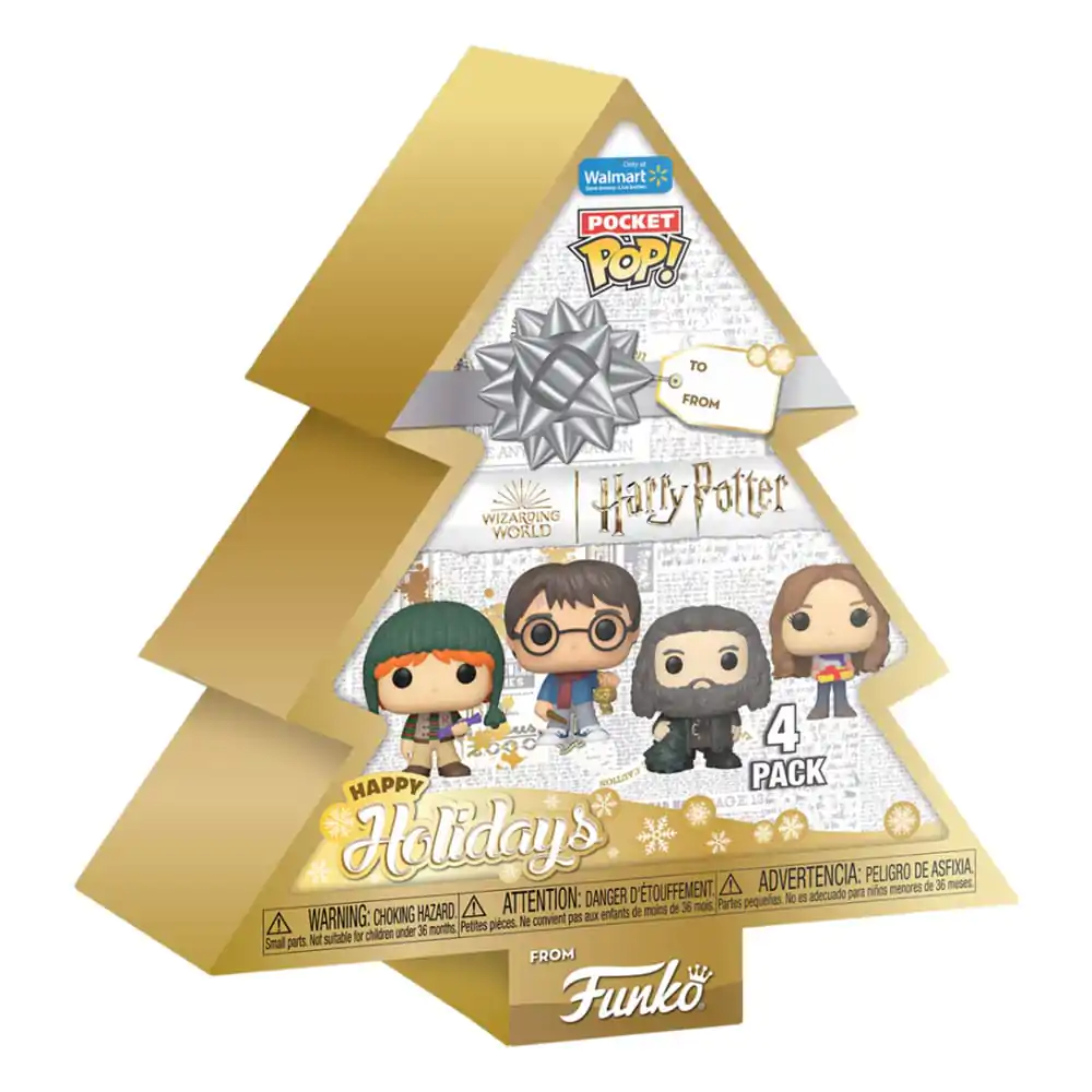 Harry Potter Holiday 2024 Pocket Funko POP! Vinyl Keychains 4-Pack Tree Holiday Box 4 cm termékfotó