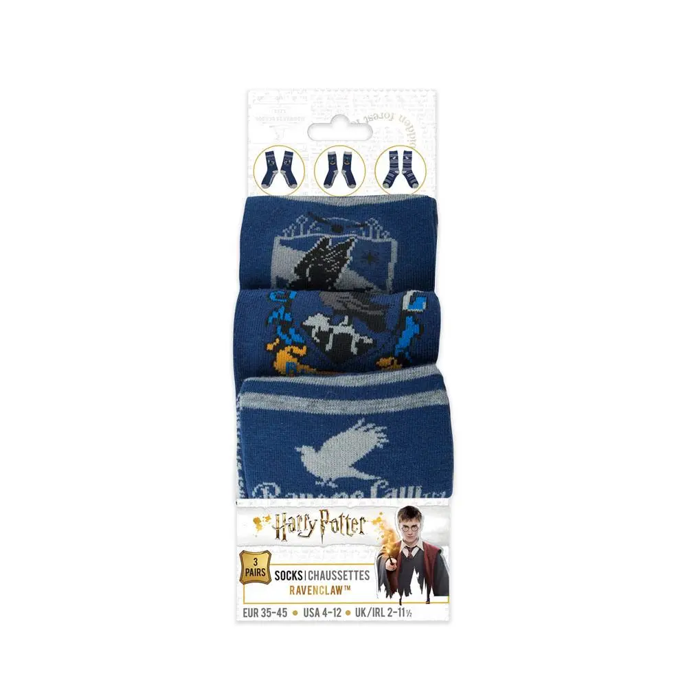 Harry Potter Socks 3-Pack Ravenclaw termékfotó