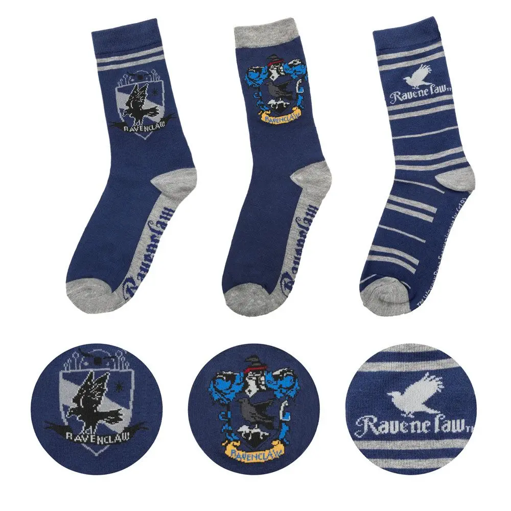 Harry Potter Socks 3-Pack Ravenclaw termékfotó