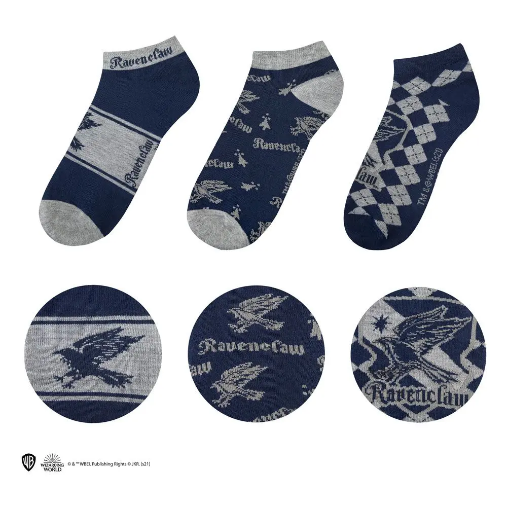 Harry Potter Ankle Socks 3-Pack Ravenclaw product photo