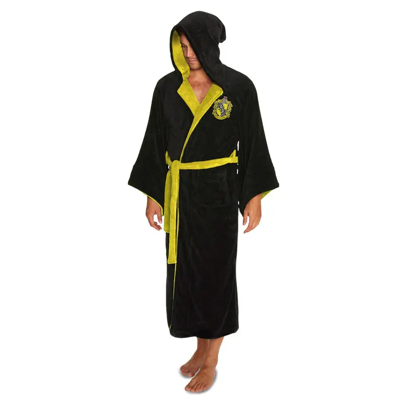 Harry Potter Fleece Bathrobe Hufflepuff product photo