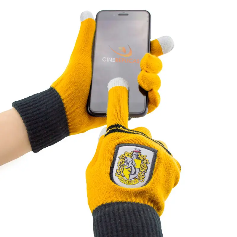 Harry Potter Hufflepuff gloves screentouch product photo