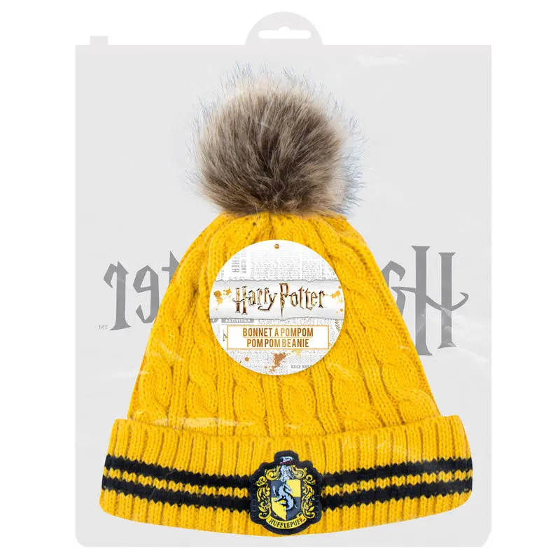 Harry Potter Pom-Pom Beanie Hufflepuff product photo