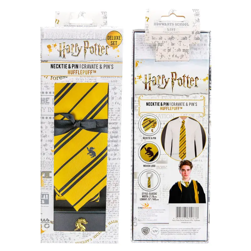 Harry Potter Hufflepuff deluxe necktie product photo