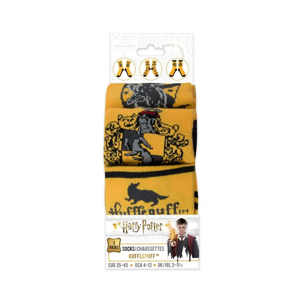 Harry Potter Socks 3-Pack Hufflepuff termékfotó