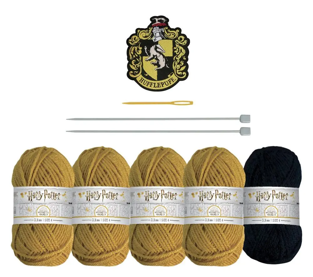 Harry Potter Knitting Kit Infinity Colw Hufflepuff product photo