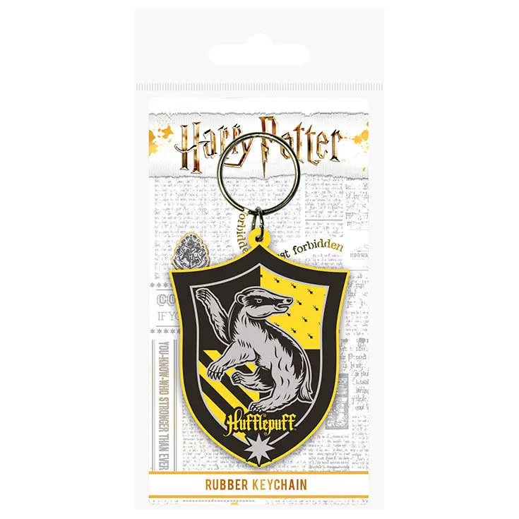 Harry Potter Rubber Keychain Hufflepuff 6 cm product photo