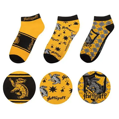 Harry Potter Ankle Socks 3-Pack Hufflepuff product photo