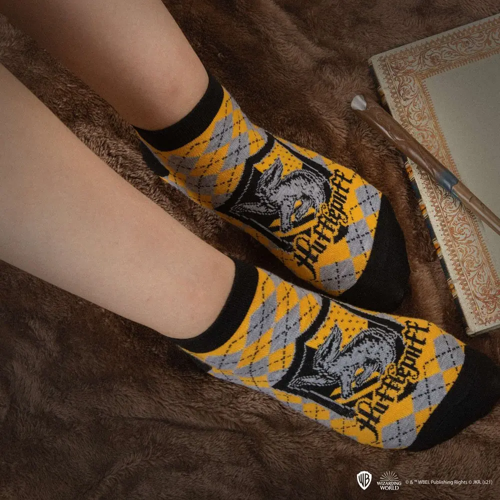 Harry Potter Ankle Socks 3-Pack Hufflepuff product photo