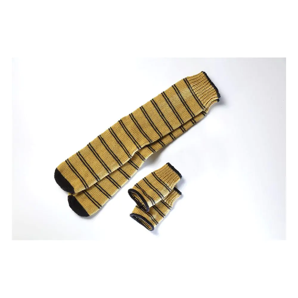 Harry Potter Knitting Kit Slouch Socks and Mittens Hufflepuff product photo