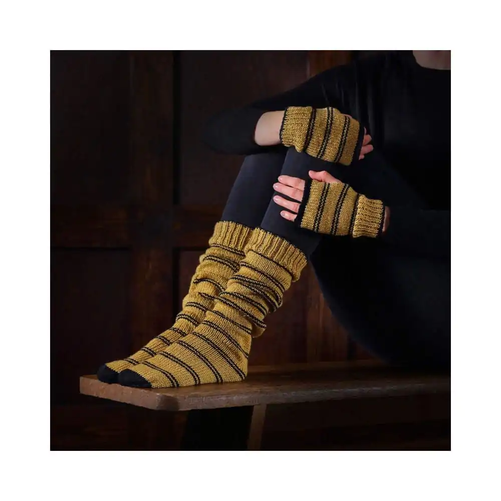 Harry Potter Knitting Kit Slouch Socks and Mittens Hufflepuff product photo
